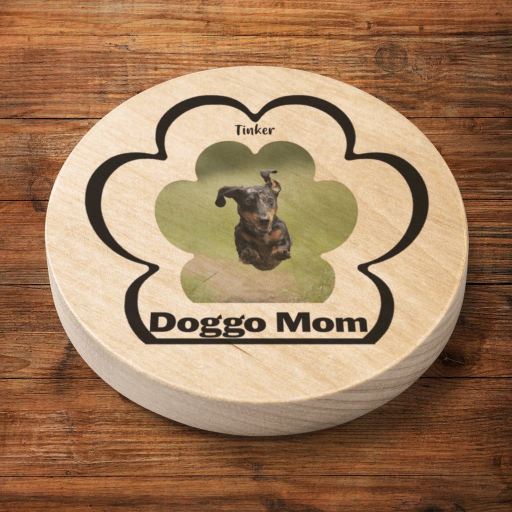 Personalized Wooden Bottle Opener: Dog Mom Paw Print with Your Dog's Photo & Name_Doggo Mojo_Bottle Openers_6