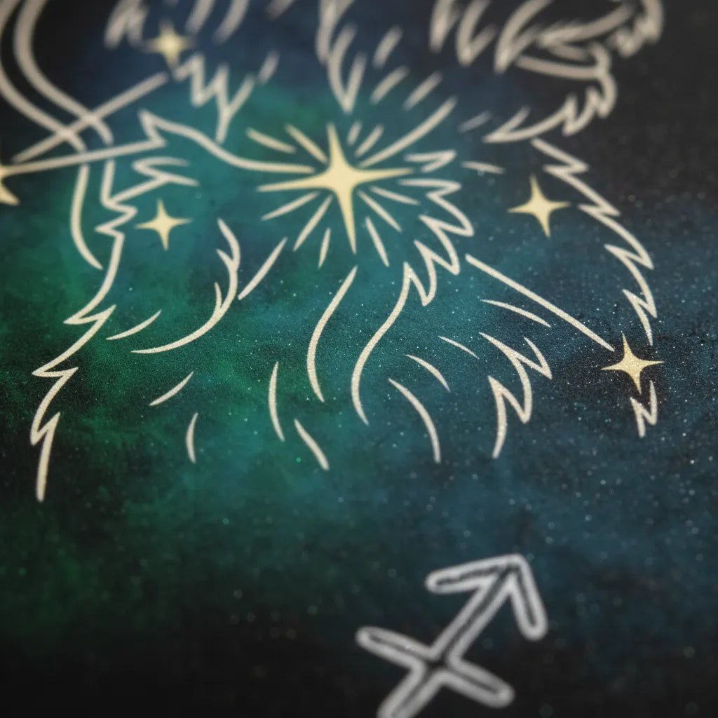 Personalized Zodiac Mini Art Print | Sagittarius Design with Your Dog's Photo & Name_Doggo Mojo_Frameless Print_5