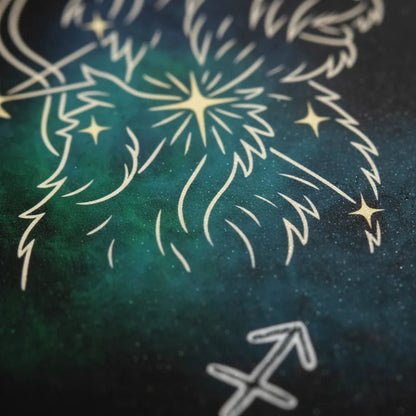 Personalized Zodiac Mini Art Print | Sagittarius Design with Your Dog's Photo & Name_Doggo Mojo_Frameless Print_5