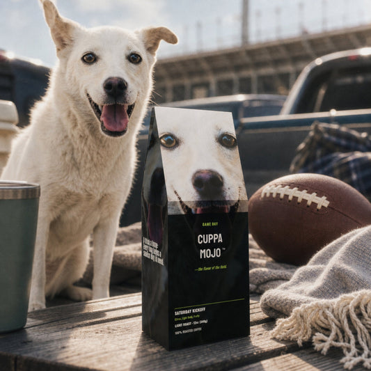 Saturday Kickoff | Cuppa Mojo Light Roast Coffee_Doggo Mojo_Coffee_1