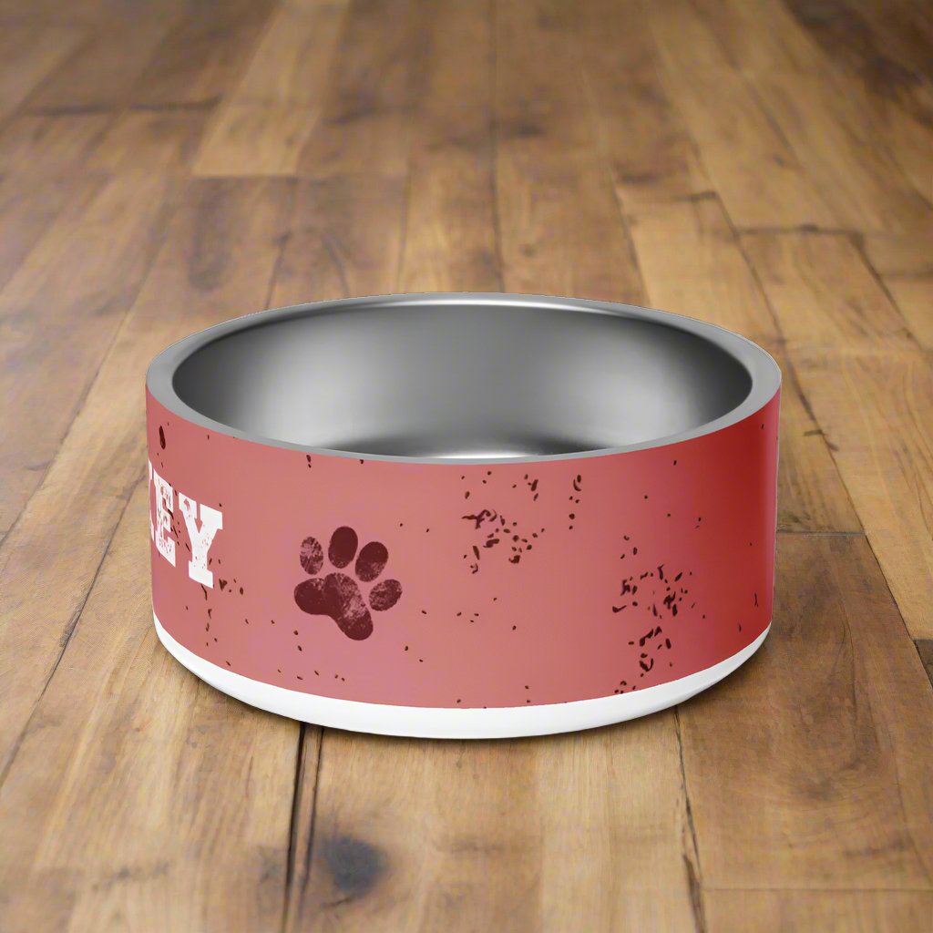 Spattered Style Stainless Steel Dog Bowl_Doggo Mojo_Pet Bowls_White_18 oz_4