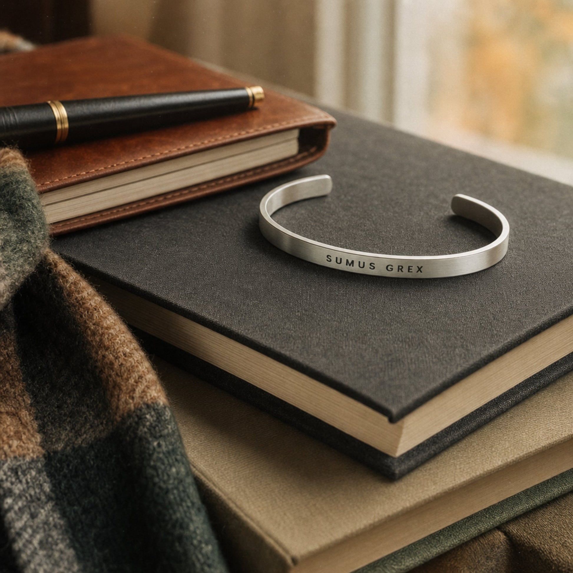 "Sumus Grex" Cuff Bracelet - Silver_Doggo Mojo_Bracelet_5