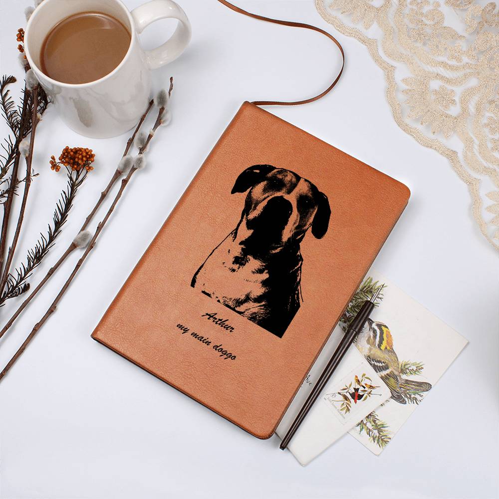 Your Dog's Personalized Journal with Custom Photo_Doggo Mojo_Journals_Vegan Leather__3